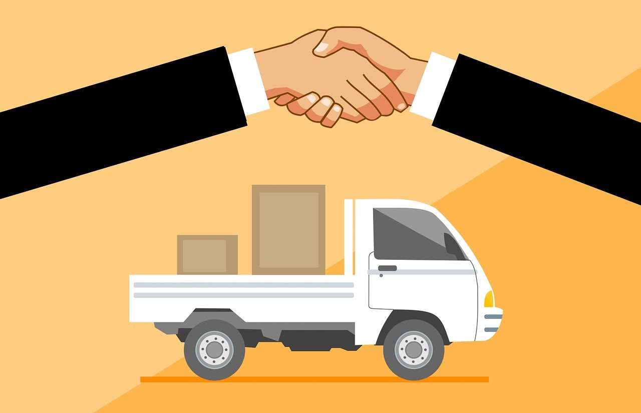delivery, truck, handshake-4102583.jpg